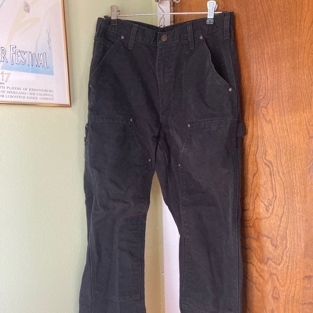 Carhartt Men's Black 30x30 double knee pants